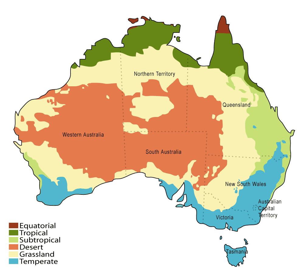 Australian climate map